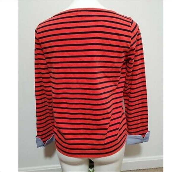 EUC J.Crew Stripe Long Sleeve with built in cuff - Picture 4 of 6